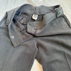 Anne Klein Dress Pants – Petite 4 – Dark Gray Textured Weave